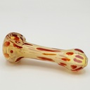 FUMED GLASS PIPE w DOTS