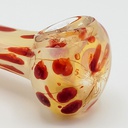 FUMED GLASS PIPE w DOTS