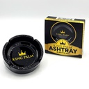 KING PALM ASHTRAY (BLACK GLASS)