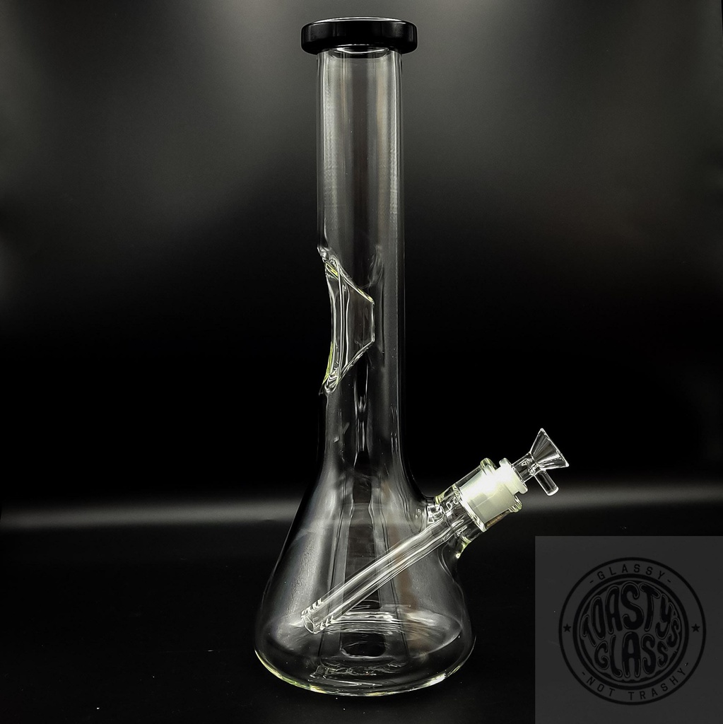 14&quot; CLEAR BEAKER WATER PIPE w ICE CATCHER