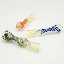 [TGP200] SPIRAL GOLD FUMED CHILLUM