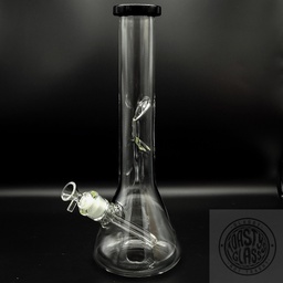 [TGBV111] 14" CLEAR BEAKER WATER PIPE w ICE CATCHER